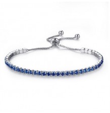 Blue stone tennis bracelets
